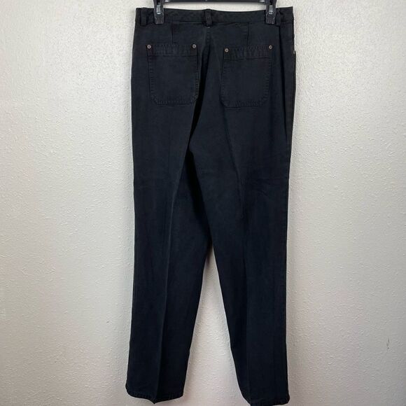 Vintage SO Blue Sigrid Olsen Black Pants Size 10 - Picture 4 of 5